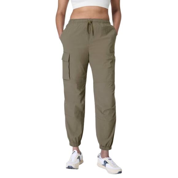 Sweaty Betty Pants Womens Size 6 Green Quinn Cargo Jogger Pull On Athleisure - Picture 1 of 13